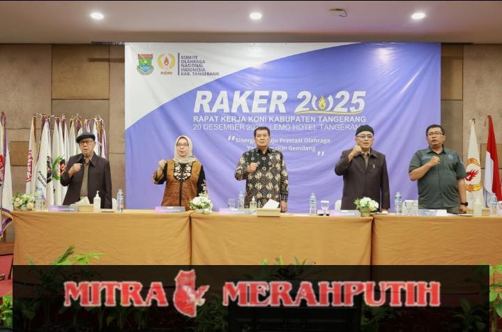 Buka Raker KONI, Bupati Tangerang: Olahraga Jadi Instrumen Jaga Kehormatan Bangsa