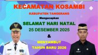 Kecamatan Kosambi Mengucapkan Selamat Hari Raya Nataru 2026 Kecamatan Kosambi Mengucapkan Selamat Hari Raya Nataru 2026