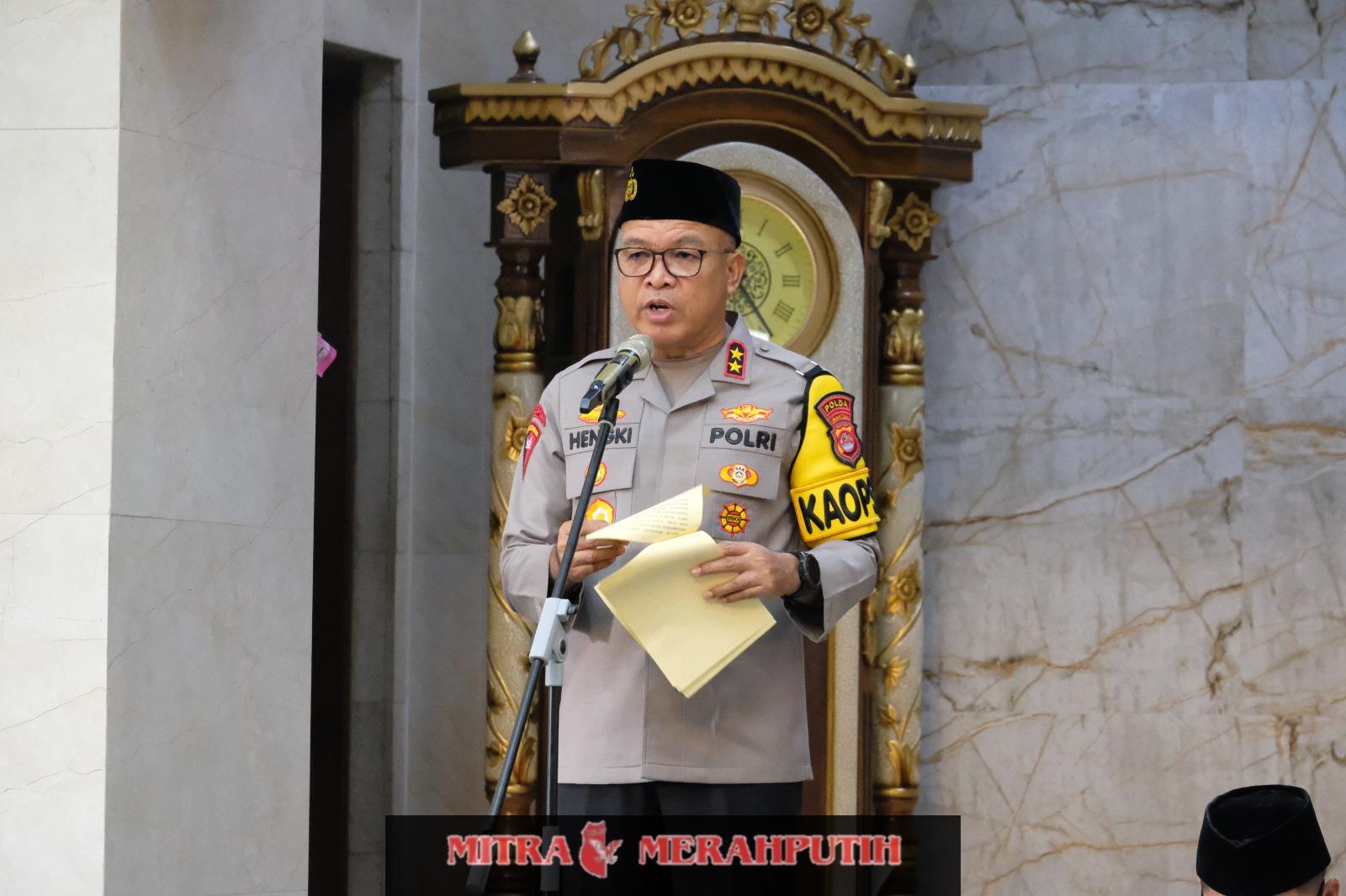 Dalam Rangka Pengamanan Operasi Lilin Maung 2025, Polda Banten Gelar Istighosah dan Doa Bersama