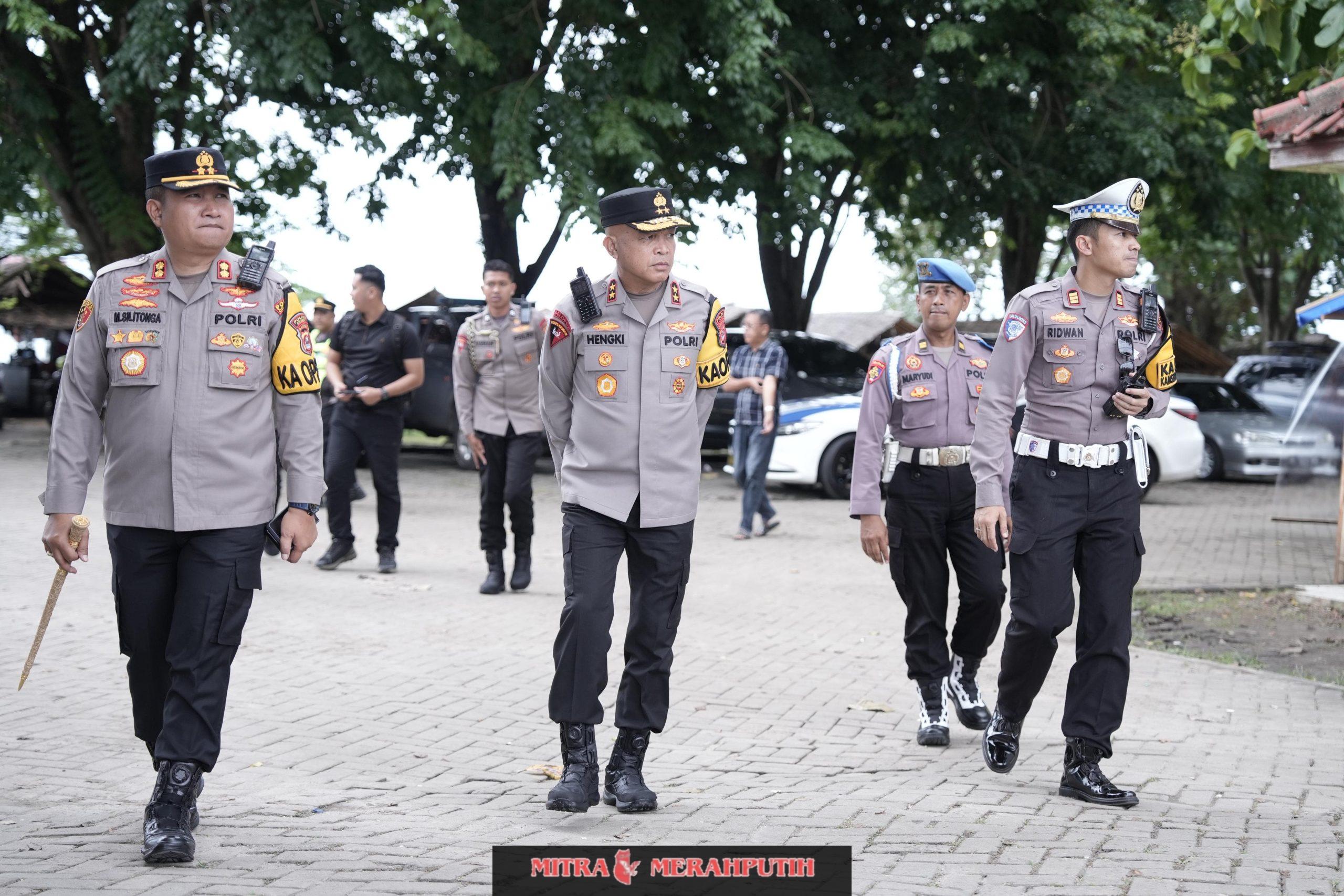 Kapolda Banten Melaksanakan Pengecekan Pengamanan Di Kawasan Wisata Anyer