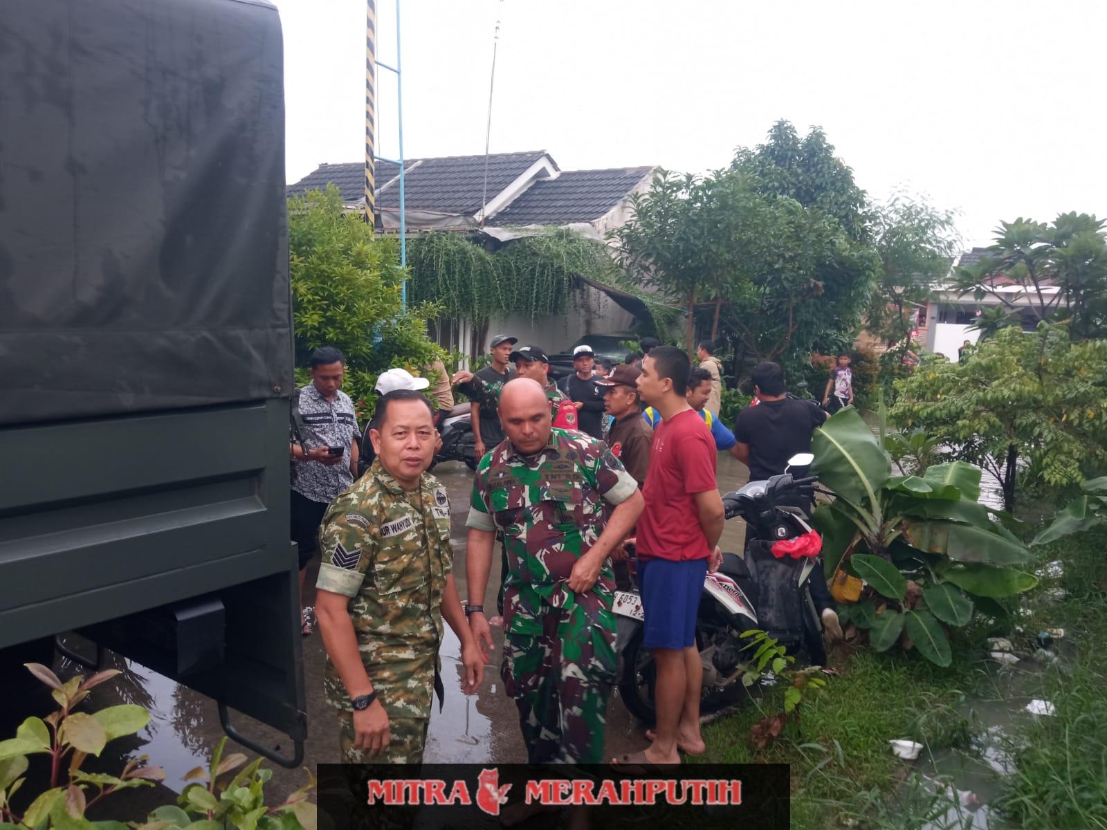 Respon Cepat Banjir Tangerang: Kodim 0510/Tigaraksa Distribusikan Logistik ke Telagabestari