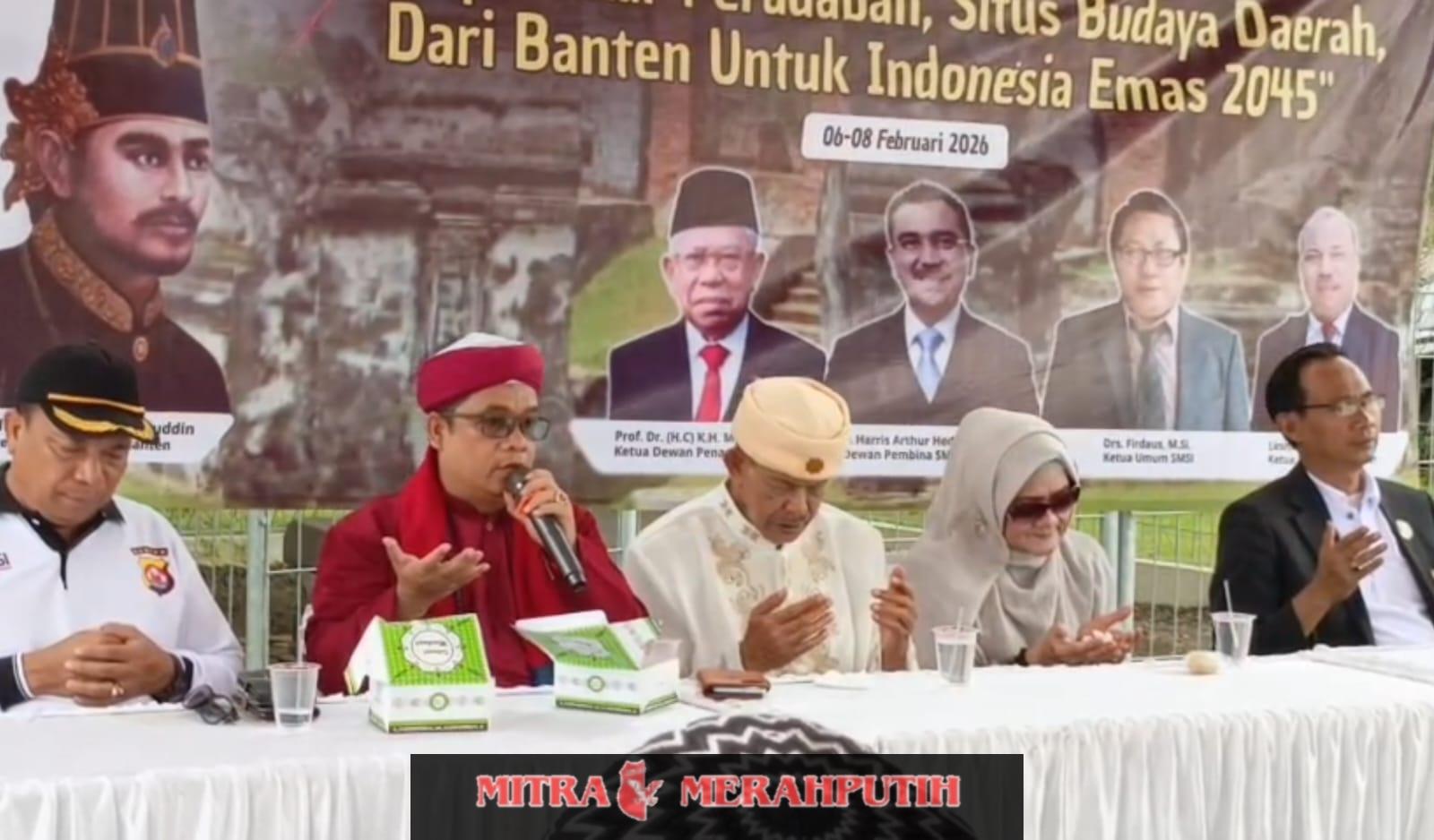 Penuh Kekhidmatan, KH Aby Muluk Pimpin Doa Keselamatan dan Kesuksesan HPN 2026 di Banten Lama