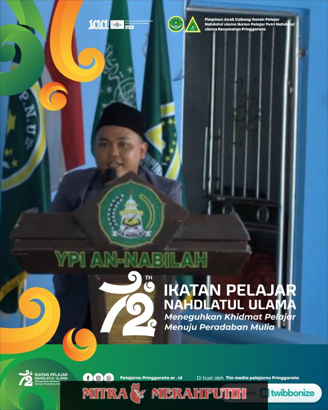 Momentum Harlah Ke-72 IPNU, Riki Ade Suryana: IPNU Adalah Laboratorium Kepemimpinan Pelajar