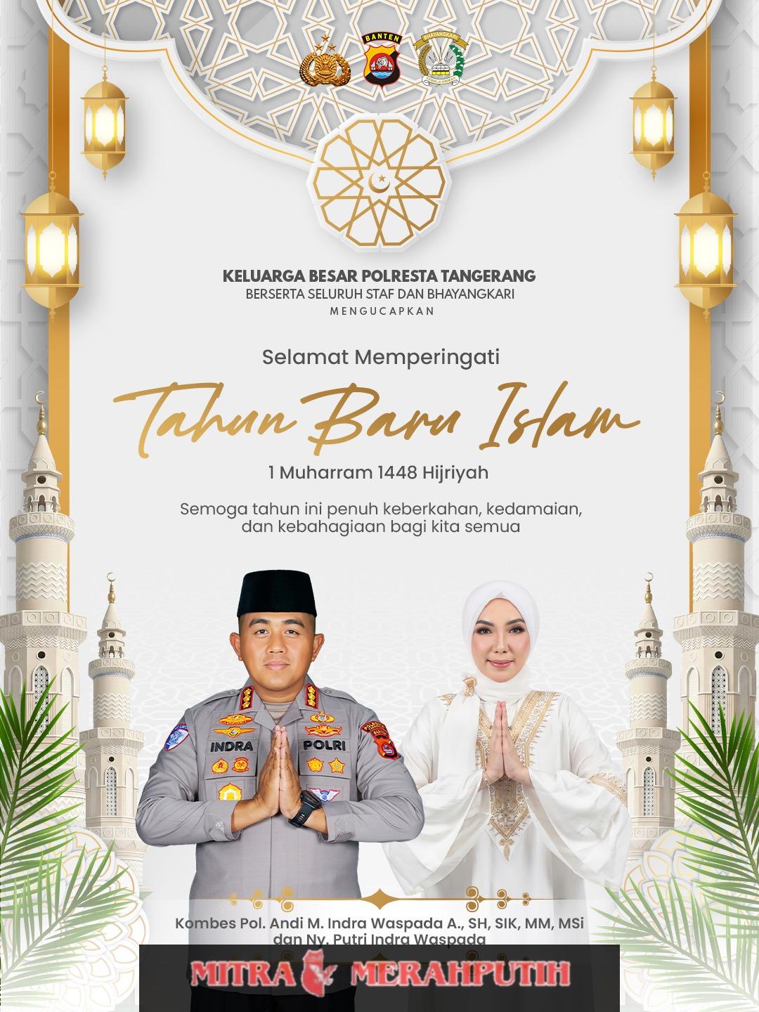 Tahun Baru Islam 1 Muharam, Kapolresta Tangerang Ajak Masyarakat Tebar Kebaikan dan Bersama Jaga Kamtibmas