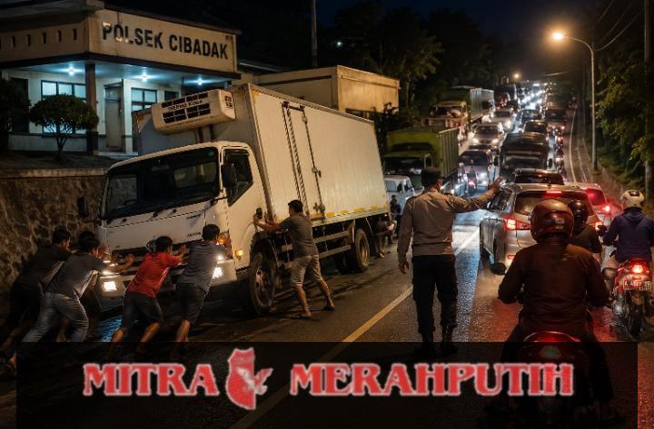 Truk Mogok di Tanjakan Cibadak Sebabkan Macet, Pemasok Mengaku Ditekan Biaya Derek dan Dimarahi Oknum Anggota Polsek Cibadak