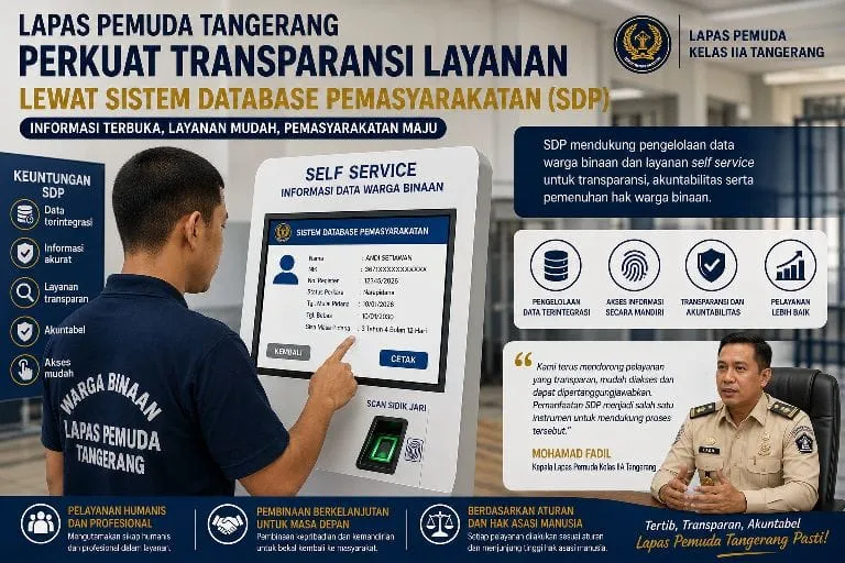 Lapas Pemuda Tangerang Perkuat Transparansi Layanan Warga Binaan Lewat SDP Lapas Pemuda Tangerang Perkuat Transparansi Layanan Warga Binaan Lewat SDP