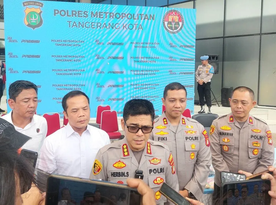 Polres Metro Tangerang Kota Ungkap 37 Kasus Narkoba September 2026, 44 Tersangka Diamankan