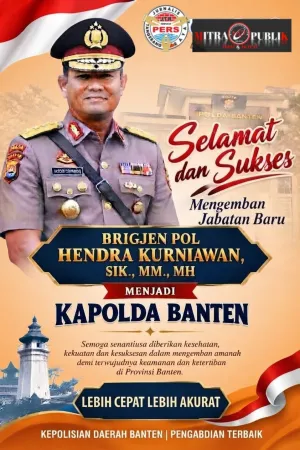 Kapolri Jenderal Suyudi Mutasi 19 Kapolda, Brigjen Pol Hendra Kurniawan, S.I.K., M.M., M.H. Resmi Menjabat Kapolda Banten