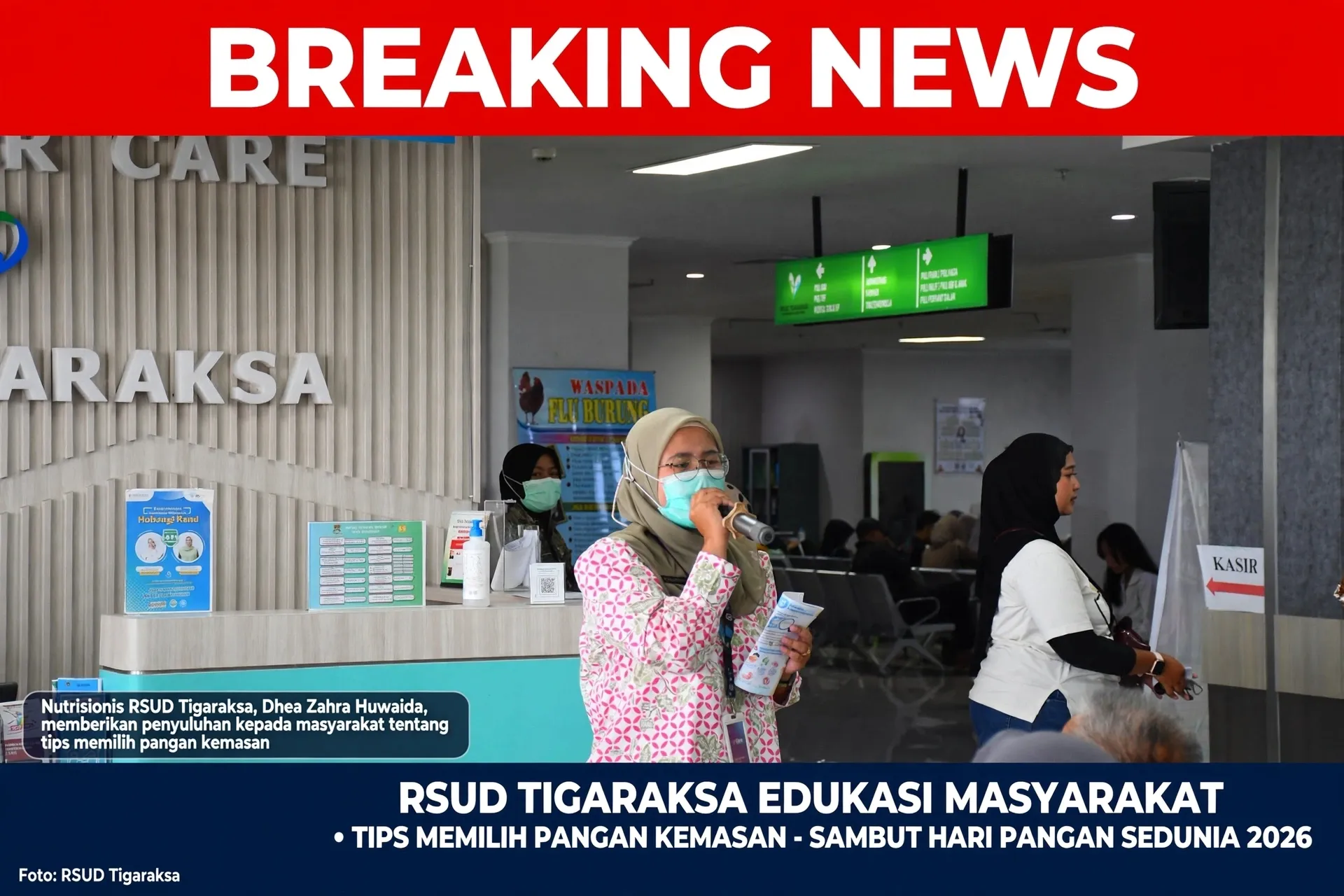 RSUD Tigaraksa Edukasi Warga Cara Cermat Pilih Pangan Kemasan Sambut Hari Pangan Sedunia 2026