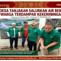 GP Ansor Desa Tanjakan Salurkan Air Bersih untuk Warga Terdampak Kekeringan, Kolaborasi dengan PT PERUMDAM TKR Kabupaten Tangerang